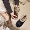 Fashion Woman Shoes Comfort Versatile Flat Shoes Warm Shallow Cotton Shoe Velvet Soft Soles Women Sneaker Light Simple Bean Shoe