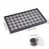 1Set Display Case Diamond Gemstone Storage Box Small Round Plastic Containers Box Jewelry Organizer Container with Foam