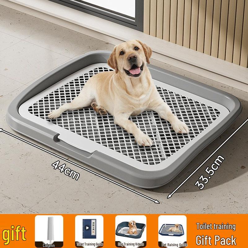 Plastic Grid Dog Toilet Pad: Anti-Stepping Design, Easy-to-Clean, Enlarged Size, Urine-Separating Potty Tray