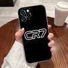 C-R-7 Dark Football Transparent Case For Apple iPhone 18 17 16 15 14 13 12 11 Pro Max 16 Plus 16E 17Air 17Pro Phone Cover Silicone