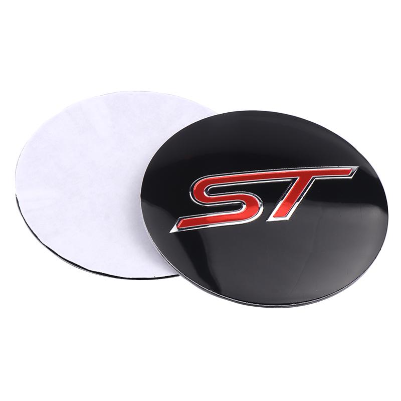 56mm Car Wheel Center Caps Badge Covers Emblem Stickers For Ford Focus Mustang MK7 Mondeo Mk4 Fusion Kuga Transit Edge Styling