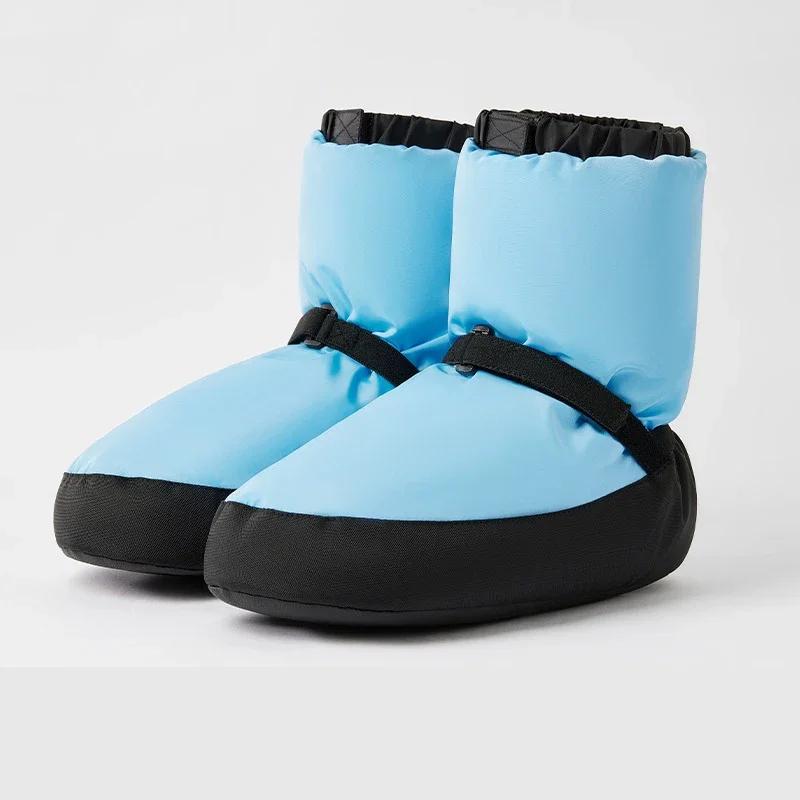 Fashion Women Ballet Shoes Warm Up Booties National Dancing Shoes Winter Dance Boots Warm Antiskid Ballerina Boots Training Shoes