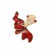 1 Stück Exquisite Glückskarpfen Brosche Kreative Persönlichkeit Goldfisch Pin Anhänger Mode Schmuck Zubehör Party Täglich Trendiges Geschenk