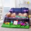 Numberblocks Personalized Name Blanket Throw Personalized Blanket Warmthful Decor Versatile for Nap Sofa Picnics Livingroom for All Occasions