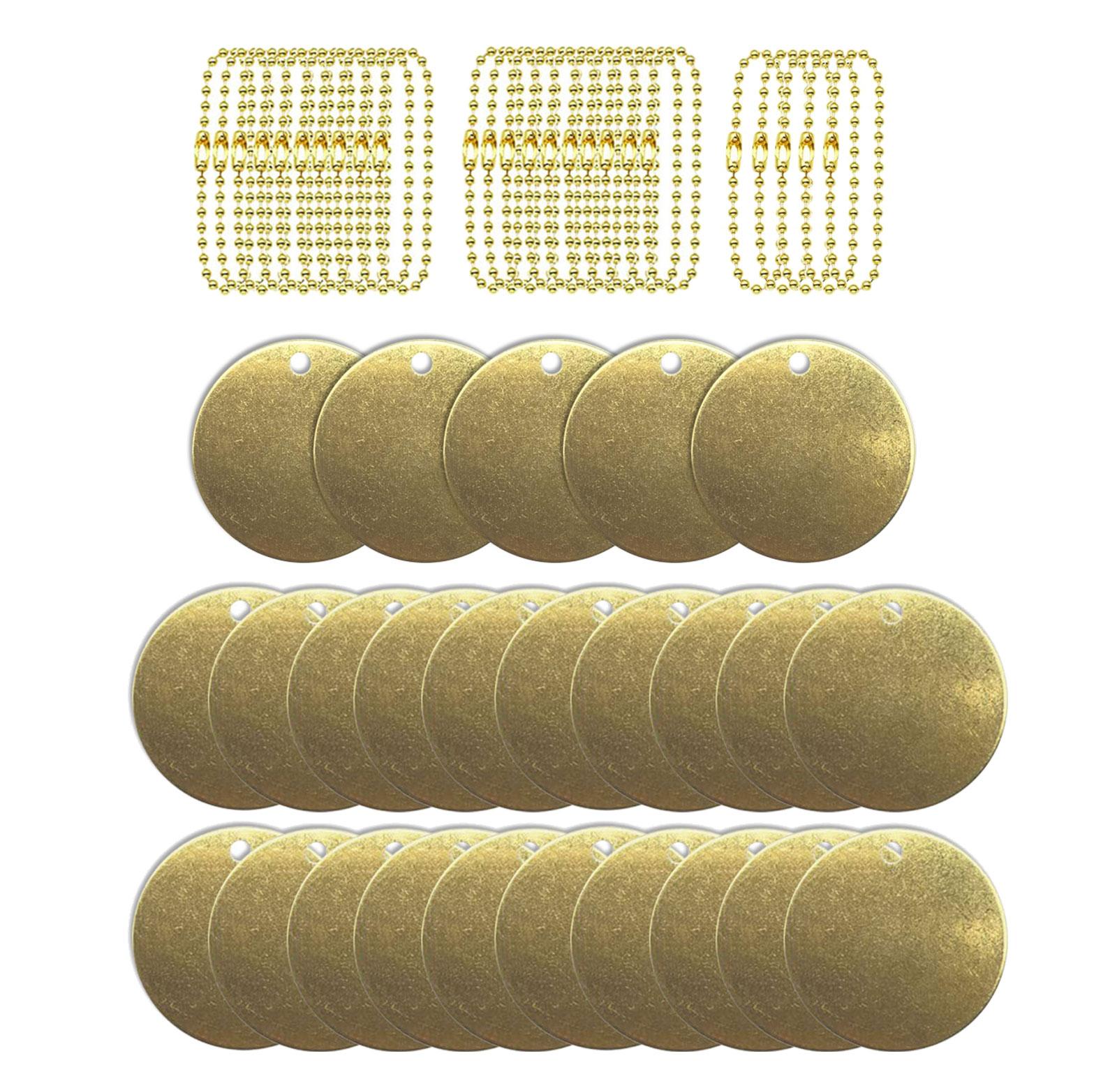 

Stamping Blanks Round Discs Sturdy Brass Round Blank Discs Pendant for Professional Jewelry Makers and Hobbyists B