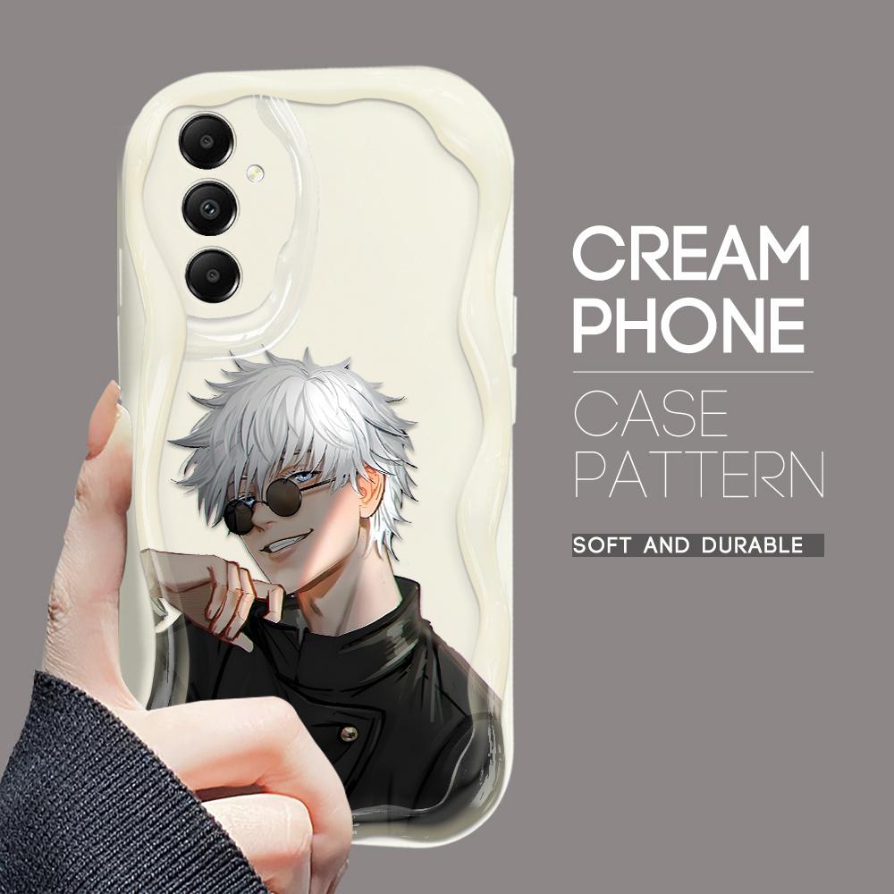 

Милый мультяшный узор, кремовая текстура, мягкий силиконовый чехол с волнистыми краями, чехол для телефона Samsung Samsung S20 FE белый