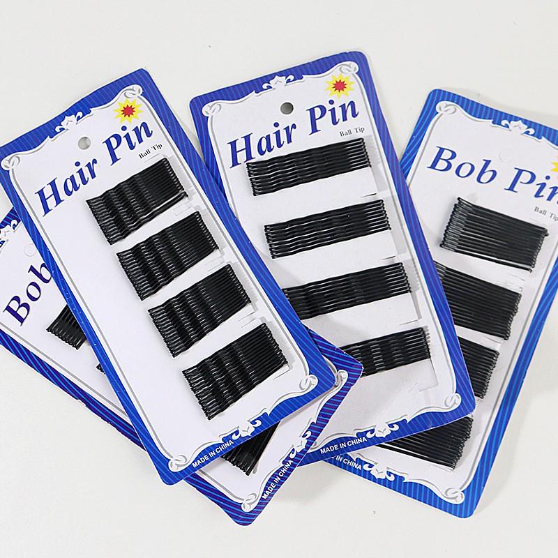 Korean Style Black Metal Hairpins - Thin, Small Clips for All Hairstyles