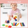 Wooden Gear Learning Shape And Color Sorting Toy For Kids Play Developmental