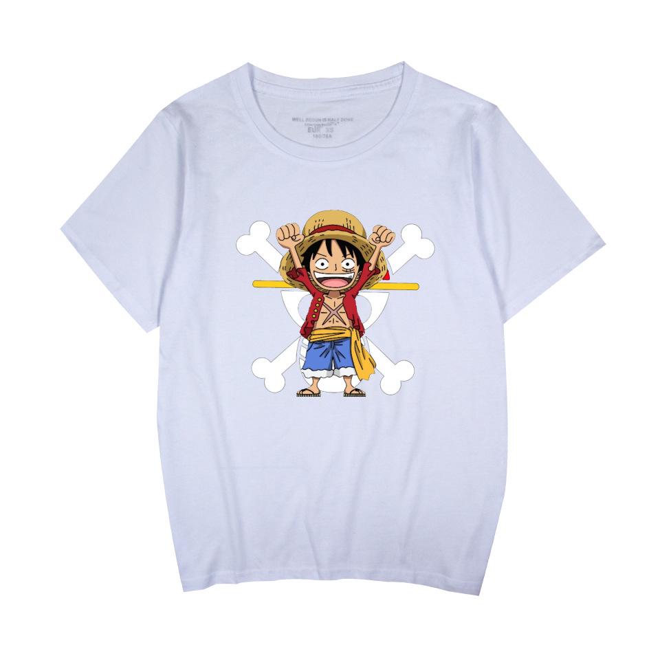 ONE PIECE Cartoon Tshirt Hip Hop Men Women Anime Print Top Tees Harajuku Tshirts Fashion Summer T-shirt