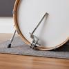Bass Drum Kuhglockenhalter Anti-Rutsch-Verriegelung Kuhglocken-Montagehalterung Bass Drum Felgenklemme Langlebige Schutz-Filzunterlage