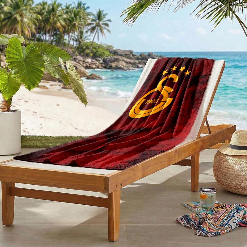 Galatasaray Mode Strandhandduk: Perfekt för sommaräventyr Mjuk, absorberande och snabbtorkande lämplig för simning och bad