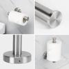 NearMoon 5 Pcs Bathroom Hardware Set SUS 304 Thicken Stainless Steel-Towel Bar Set Include 16" Towel Rod+Toilet Paper Holder+3 Multifunctional Hooks