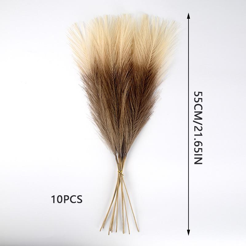 Artificial Pampas Grass & Cattails: Eternal Flower Wedding & Home Décor (55cm)