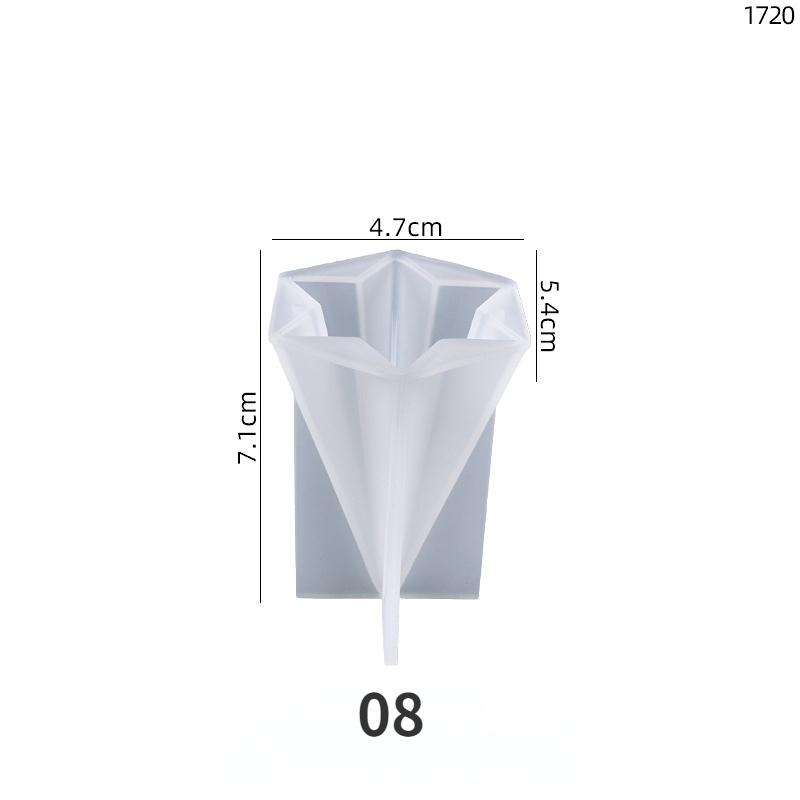 Ring Cone Resin Silicone Molds DIY Rings Holder Pyramid Epoxy Casting Candle Mold Jewelry Display Stand Wedding Decor