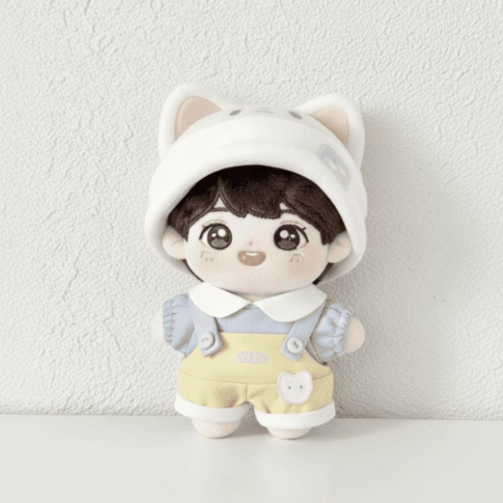 1 Set Suit 10cm Cotton Doll Clothes Cat Hat Doll Dress Up Set Doll Clothes Outfit Doll Accessories