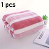 1-Pack Quick-Dry Absorbent Striped Towel for Adults Thick Polyester Blend Bath & Beach Towel with Vibrant Colors, Perfect for Camping, Bathroom