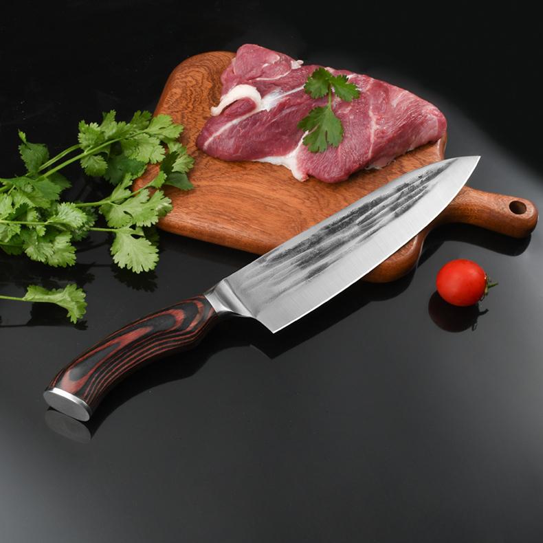 8 Inch Chef Knife 5cr15 Stainless Steel Forged Knife Slice Knife Fish Raw Knife Kitchen Knife