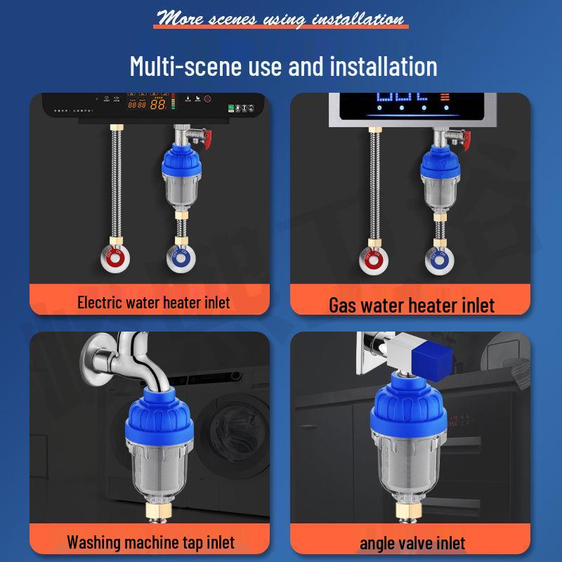 Household Water Filter for Faucets, Showers, and Washing Machines