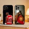 Cool and Classic J-Jordan Phone Case For iPhone17 16 15 14 13 12 11 Pro Max Plus,5G Soft Black Case