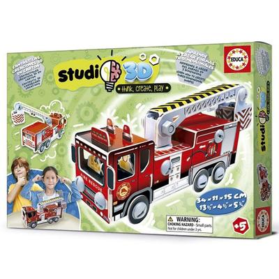 Educa Studio 3D Cardboard Creation (Fire Engine)