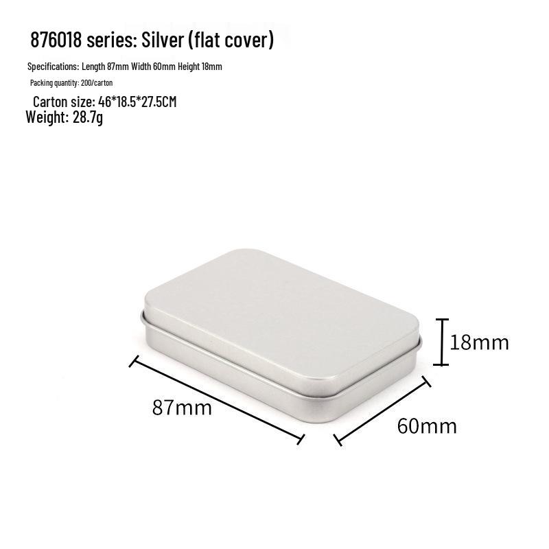 Ready Stock Tin Wearable Nail Storage Box with Window - Manicure Packaging E18