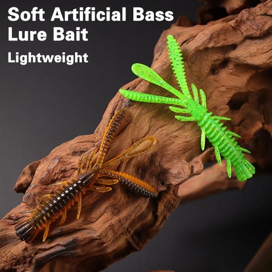 10 pièces 7cm/2.45g Leurre de pêche Bonne flexibilité Haute élasticité Conception de simulation Couleur vive