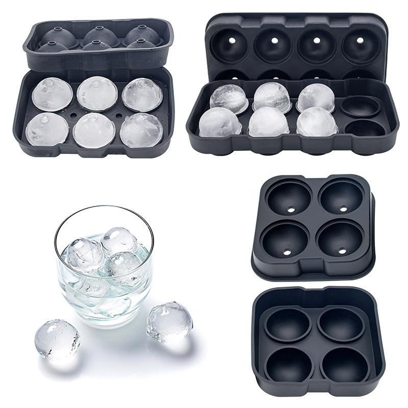 1 Pz Estate Silicone Cubetto di Ghiaccio 4/6 Griglie Stampo per Palla di Ghiaccio Casa Ghiaccio Fai da Te Stampo Creatore di Palle di Ghiaccio Utensili da Cucina