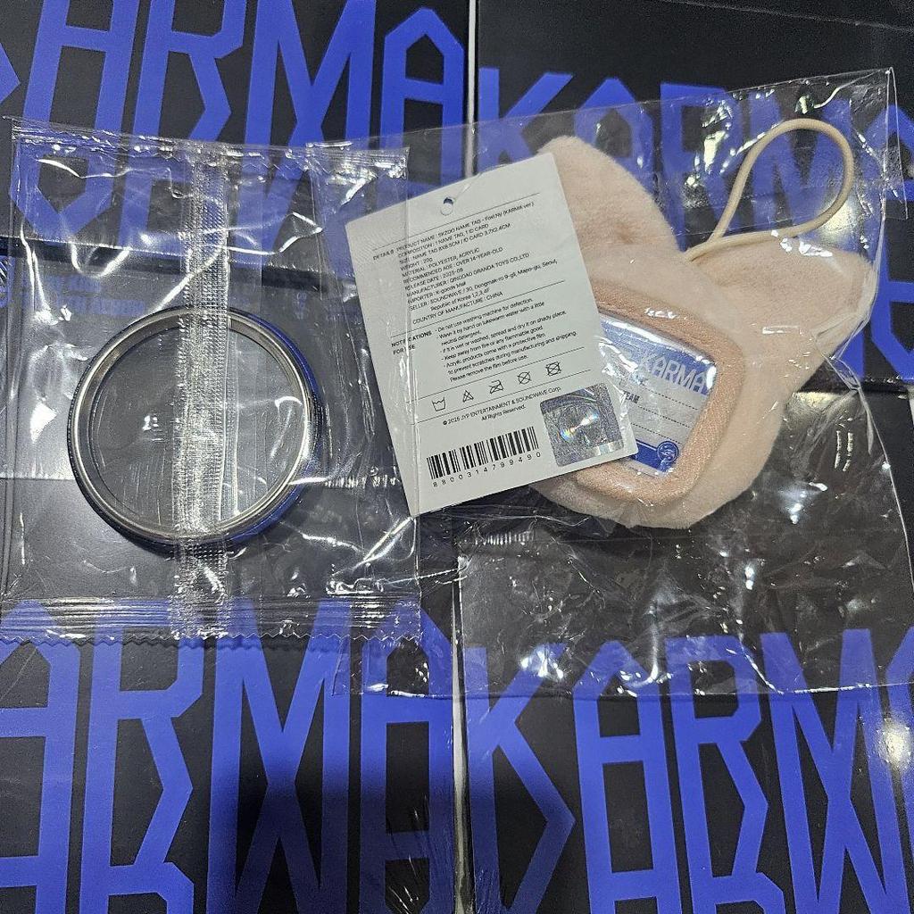 [USED] I.N Stray Kids KARMA Pop-Up Name Tag Bonus Mirror