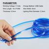 EL Wire Interior Car LED Strip Lights, 16.5FT USB Neon Glowing Strobing El Wire Strip With 6Mm Sewing Edge, Ambient Lighting Kits For Car Ide