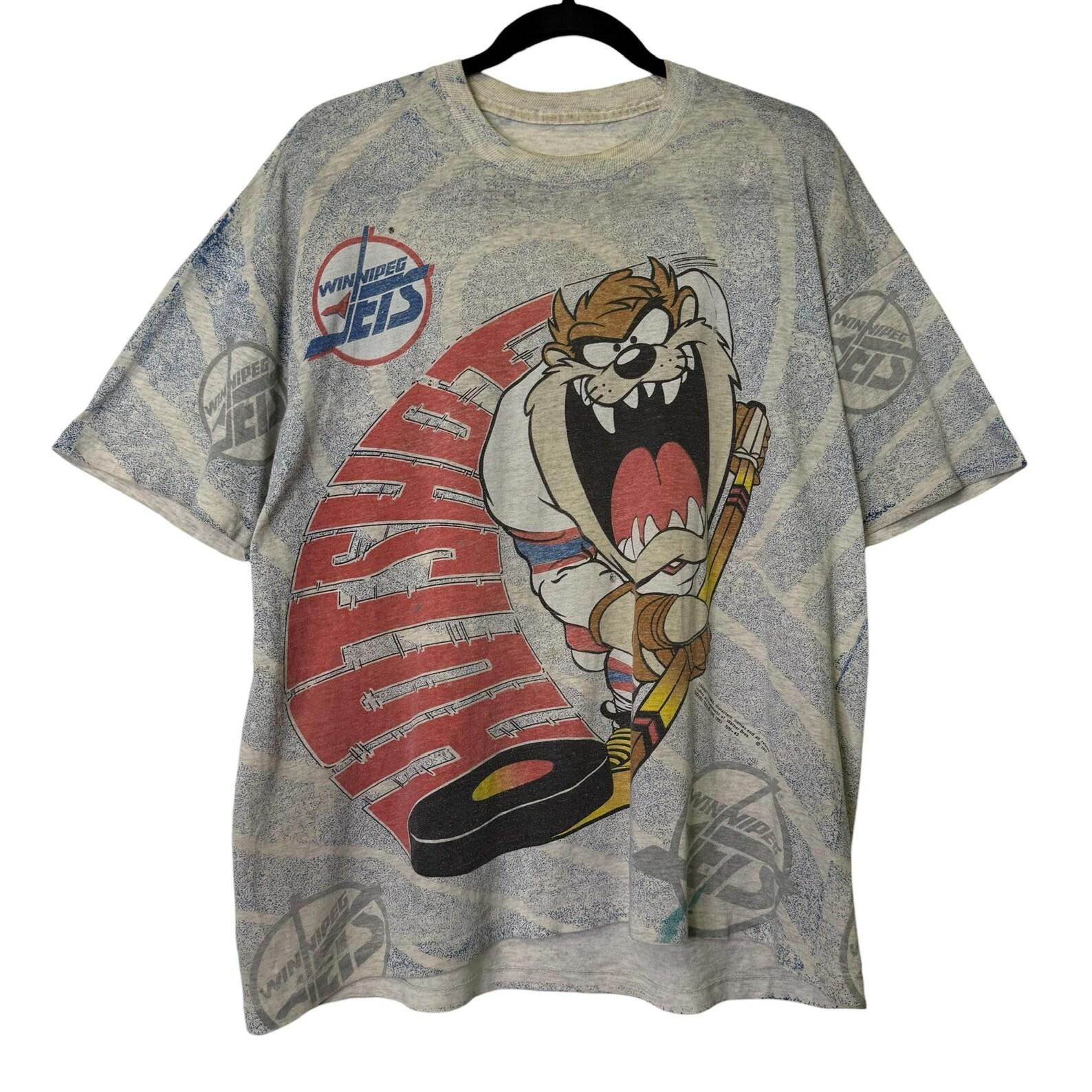 1992 Taz Winnipeg Jets NHL T shirt Sz XL (B679) L