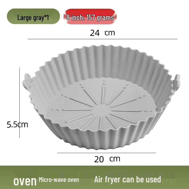 Silicone Air Fryer Mat: Heat-Resistant, Non-Stick Baking Mat for Round Pans