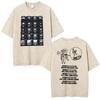Vintage Washed Radiohead Semaphore Rock Band T-shirt Men  Clothing Fashion Hip Hop Gothic T Shirts Cotton Casual T-shirts