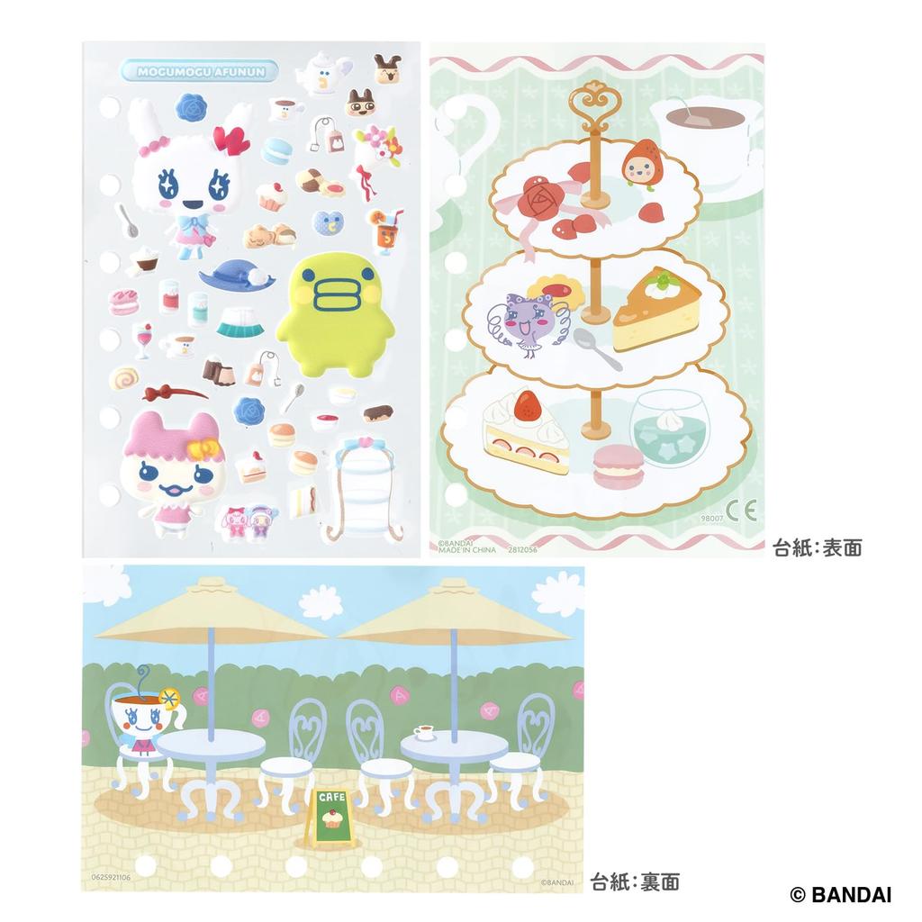 TamaMori Seal Refill - Afternoon Tea Set for Ages 6+ - Tamagotchi Sticker Collection
