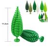 Tree Flower Grassland Natural Forest Plant 3Pcs Building Blocks Pine Bush Plant Cypress Accessories Jungle Adventure 3778 Toys