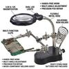 Repair Auxiliary Clamp Light, Clamp-On Soldering Magnifying Glass, With Auxiliary Soldering Iron Stand For Precision Electronics