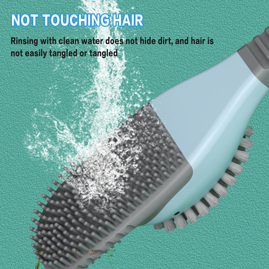 Diving Duck Toilet Brush Set Silicone Bathroom Toilet Brush and Bracket Set for Toilet Clean Lid Edge Clean