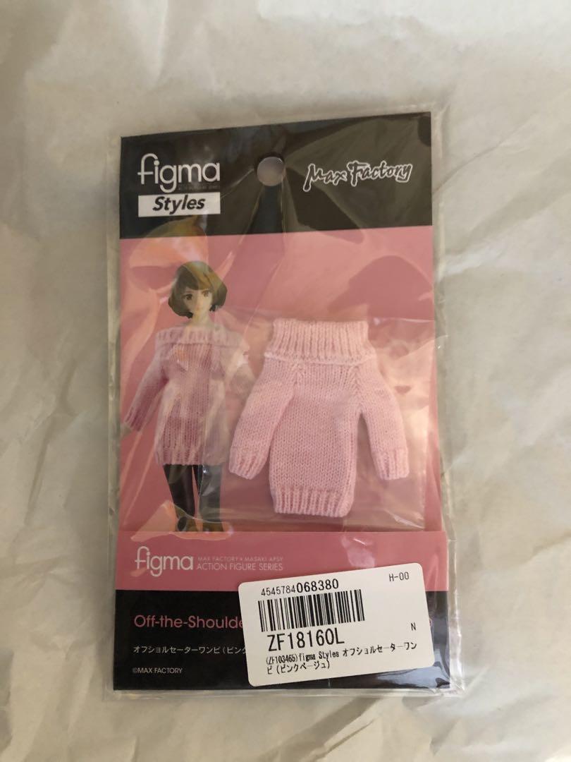 

[USED] figma Styles Off-the-shoulder sweater dress, pink