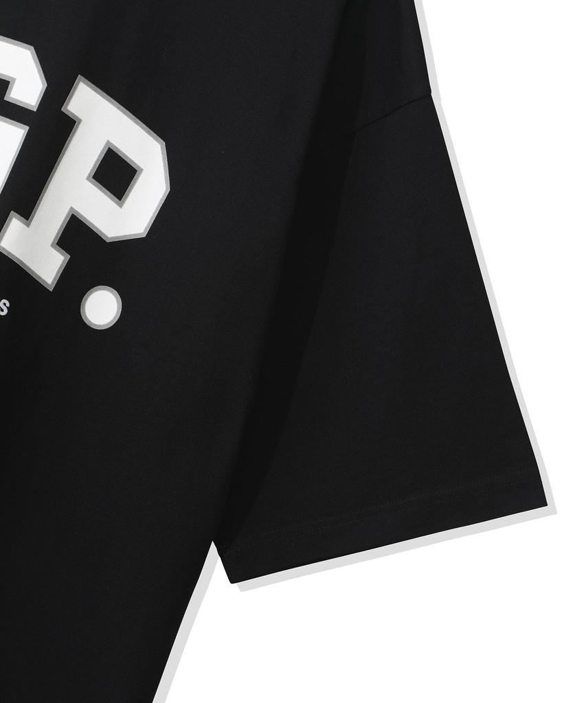 CGP Big Oversized Cgp Arch Logo Short Sleeve T-Shirt - Black