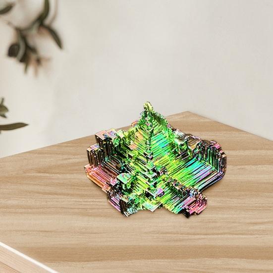 Decorarea turnului cristalin de bismut Vindecare Piatra naturala Echilibrare energetica Chakra Terapie Meditatie Ornament piramidal de bismut din metal