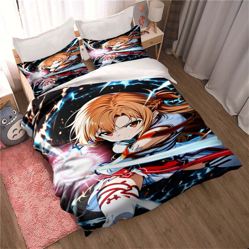 The new "Sword Art Online" themed soft and comfortable duvet and pillowcase set is a children's bedding gift set available
