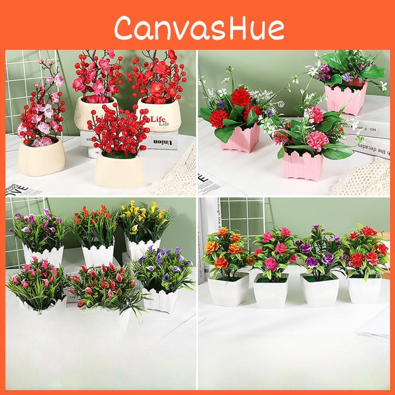 Simulated Chrysanthemum Hydrangea Calla Artificial Flowers Potted Green Plants