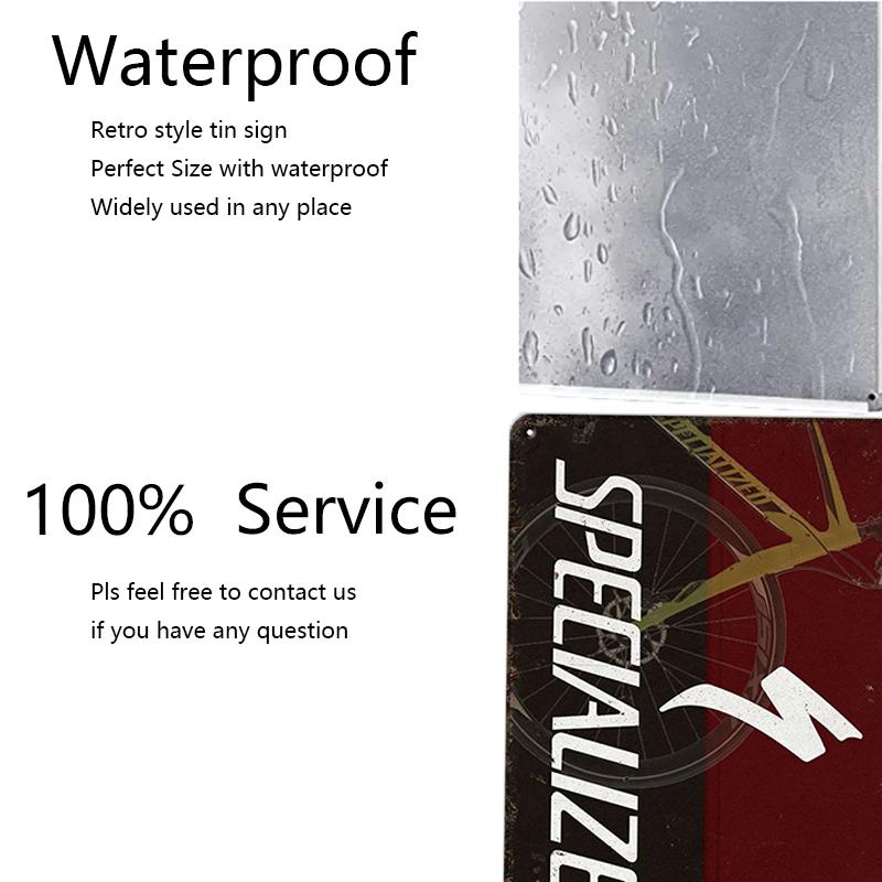 INEED-placa de matrícula Vintage para decoración del hogar, cartel de pared Industrial para garaje, hombre, cueva, bicicleta, pared de tienda, decoración del hogar