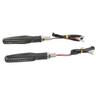 1 Pair 12V Motorcycle Turn Signal Lights LED Indicator Lamp for Sport Street Bike Off Road Chopper Black