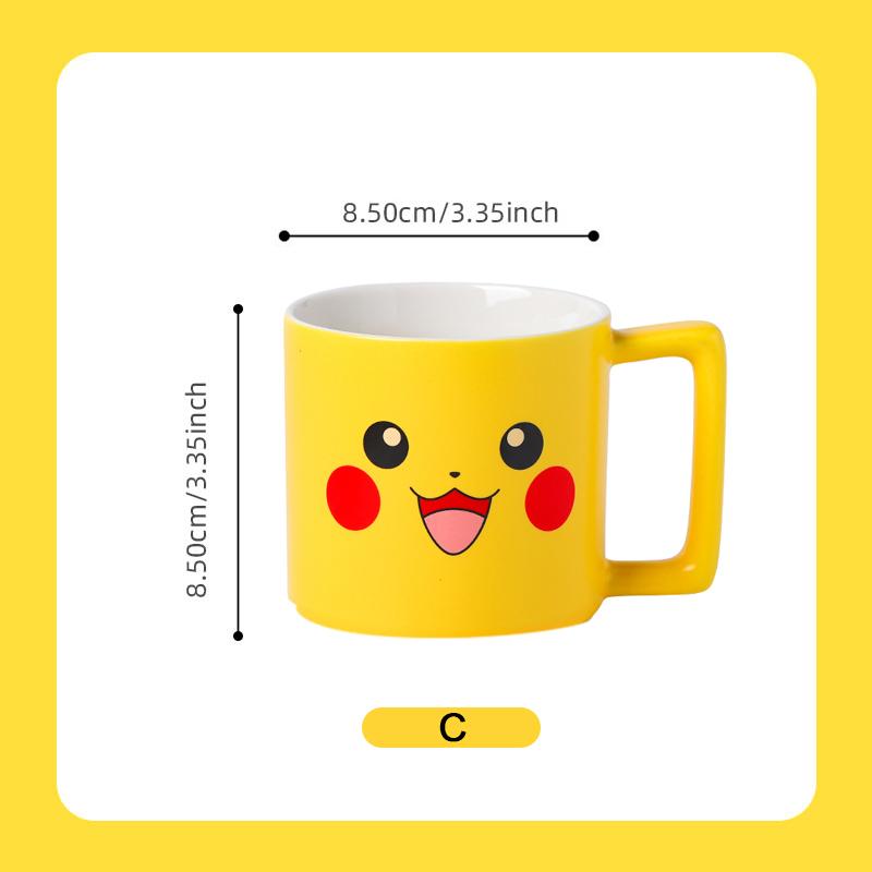 

SHUNXIANG Pokémon Licensed 330ml Ceramic Mugs Kids Coffee Cups Breakfast Milk Cup Cute Drink Tableware Ceramic Coffee Cup 330ml