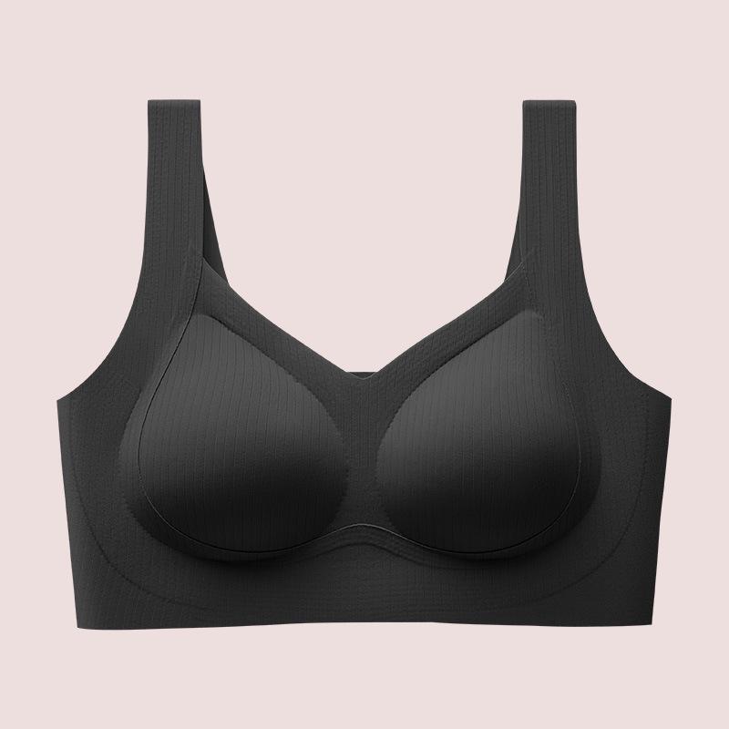 Women s Striped Seamless Lift Sports Bra with Back Wrap and Wireless Fixed Pads M (80-100 Jin)