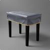 Piano Bench Cover WaterResistant Tailored Easy to Wipe Clean 7535cm Dark Gray