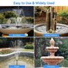 Mini Floating Solar Garden Fountain for Ponds and Courtyards