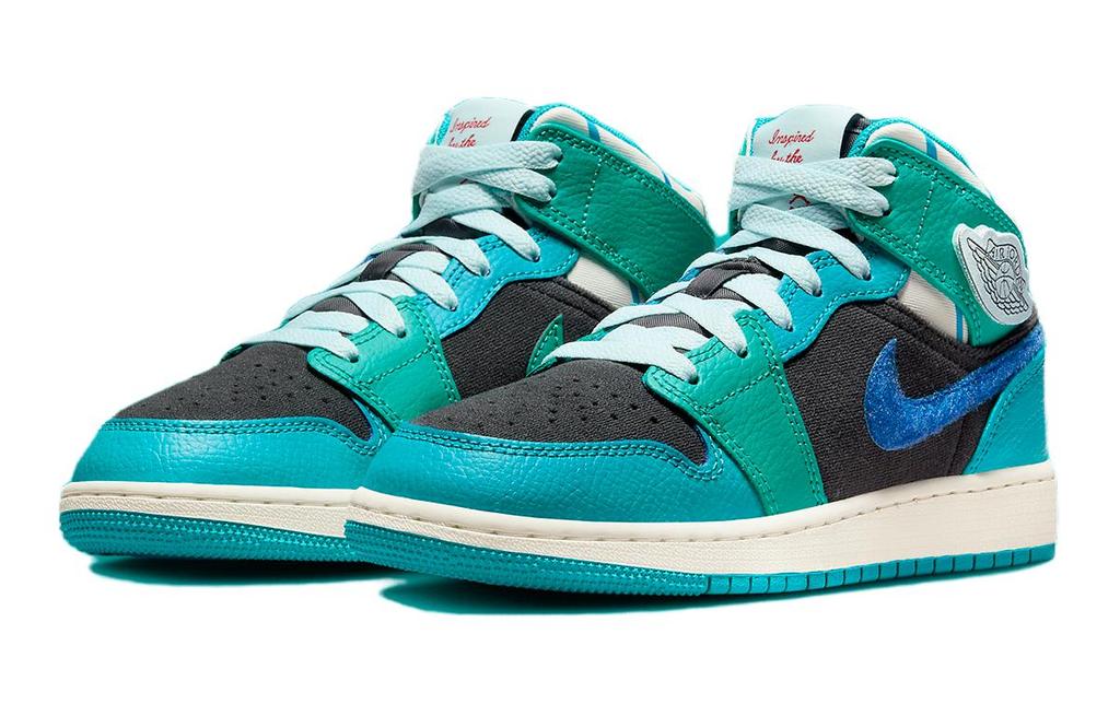 Jordan 1 Mid Inspired By The Greatest Aquatone GS FJ9482-004