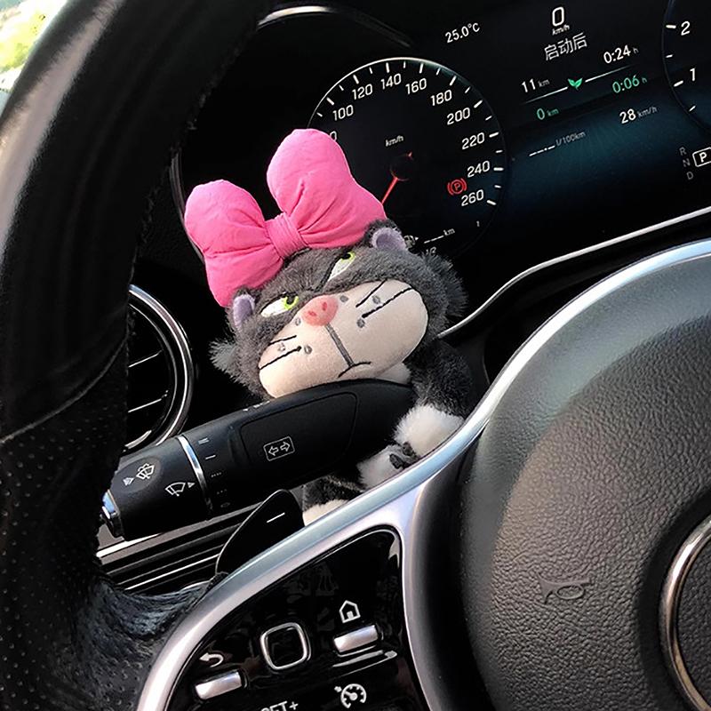 Kreative Niedliche Cartoon Katze Auto Dekoration Scheibenwischer Blinker Plüsch Dekoration Ornamente