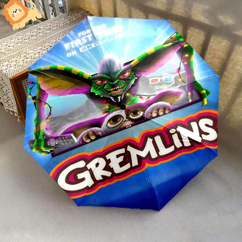 Nightmare Forest: Gremlin Shadows Folding umbrella travel Suitable for all seasons Three folds Umbrella light